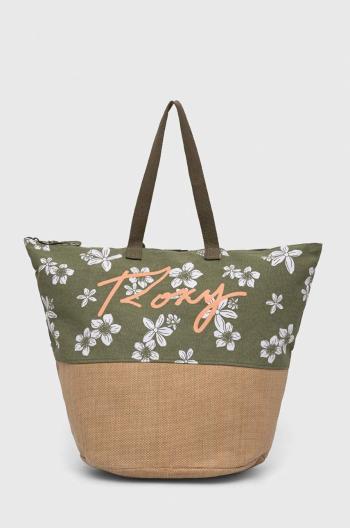 Plážová taška Roxy zelená barva