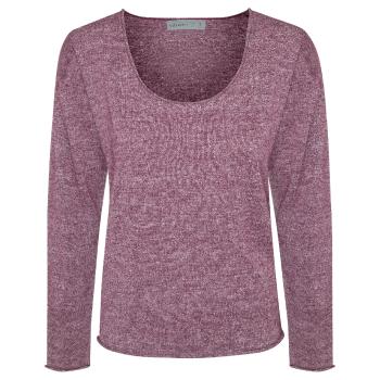 dámské merino triko dlouhý rukáv ICEBREAKER Wmns Flaxen LS Crew Sweater, Brazilwood (vzorek) velikost: S