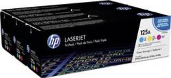 HP toner 125A CF373AM originál azurová, purppurová, žlutá