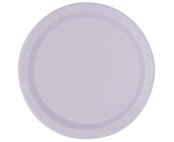 Unique Party Papírové talíře - světle fialové 23 cm 8 ks