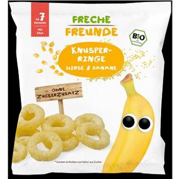 Freche Freunde BIO Křupavé kroužky - Proso a banán 20 g (4260249149335)