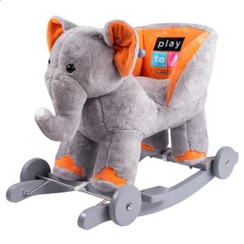 PlayTo Houpací hračka s kolečky sloník