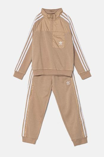 Dětská tepláková souprava adidas Originals CREW SET HZ béžová barva, IX9989