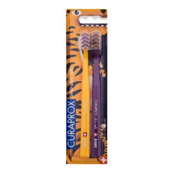 Curaprox 5460 Ultra Soft Duo Tiger Edition klasický zubní kartáček zubní kartáček 2 ks unisex