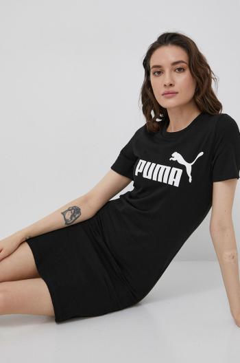 Šaty Puma 848349 černá barva, mini, přiléhavá