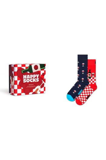 Ponožky Happy Socks GIFTBOX 2-Pack Wine Gift Set 2-pack P001837