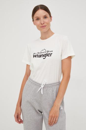 Tričko Wrangler Atg béžová barva