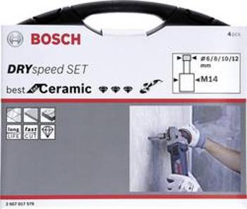 Sada diamantových vrtáků pro vrtání za sucha 4dílná Bosch Accessories Dry Speed 2607017579 4 díly