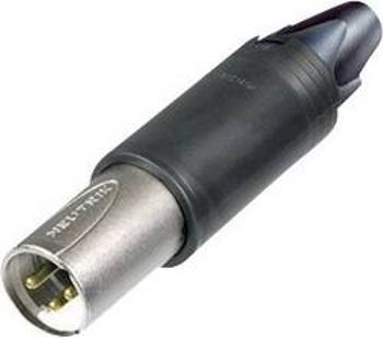 XLR kabelová zástrčka Neutrik NC 3 FM-C-B, rovná, 3pól., 3,5 - 8 mm, IP40, černá