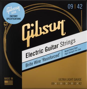 Gibson Brite Wire Reinforced Electric Gutar Strings Ultra-Light