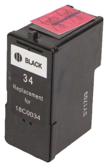 LEXMARK 34 (18C0034) - kompatibilní cartridge, černá, 475 stran