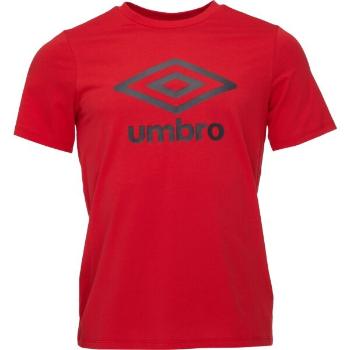 Umbro LARGE LOGO TEE ESSENTIALS Pánské triko, červená, velikost