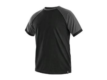 Tričko s krátkým rukávem OLIVER, černo-šedé, vel. L