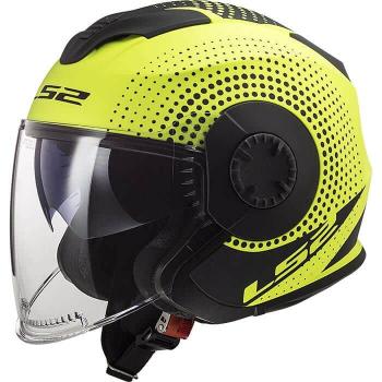 Moto přilba LS2 OF570 Verso Barva Spin Matt Hi Vis Yellow, Velikost XS (53-54)