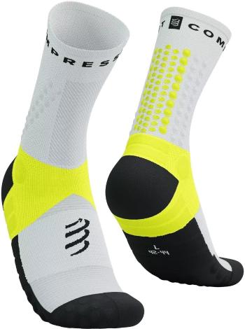 Compressport Ultra Trail V2.0 White/Black/Safety Yellow T1 Běžecké ponožky