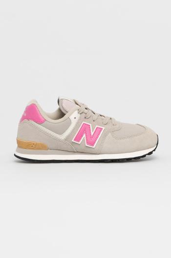 Boty New Balance GC574ME2 šedá barva