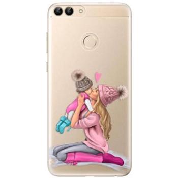 iSaprio Kissing Mom - Blond and Girl pro Huawei P Smart (kmblogirl-TPU3_Psmart)