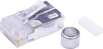 RJ45 konektor BEL Stewart Connectors 940-SP-361010-A217 - zástrčka, rovná RJ48 počet pólů: 10P10C, čiré sklo, 1 ks