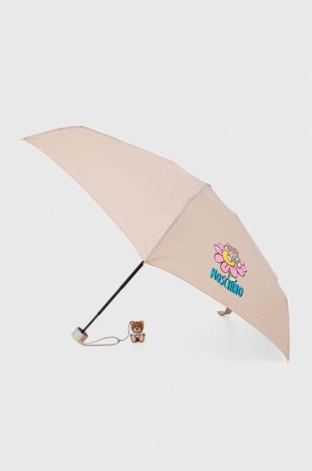 Dětský deštník Moschino béžová barva