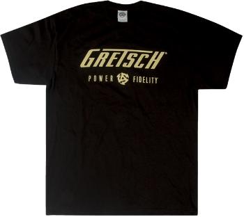 Gretsch Power & Fidelity Logo T-Shirt Black XXL