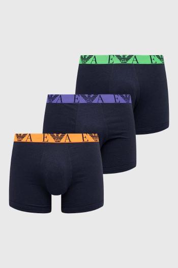 Boxerky Emporio Armani Underwear 3-pack pánské, tmavomodrá barva, 111473 4R715