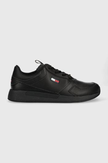 Sneakers boty Tommy Jeans Tommy Jeans Flexi Runner Ess černá barva