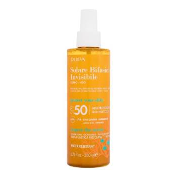 Pupa Invisible Sunscreen Two-Phase SPF50 200 ml opalovací přípravek na tělo unisex