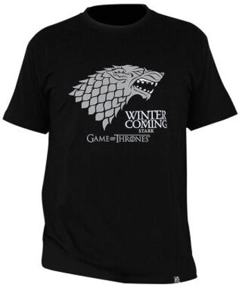 Tričko Game of Thrones - "Winter is coming" pánské, černé XL