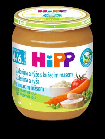 HiPP BIO Zelenina a rýže s kuřecím masem 125 g