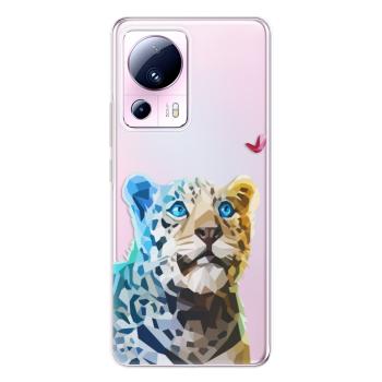 Odolné silikonové pouzdro iSaprio - Leopard With Butterfly - Xiaomi 13 Lite