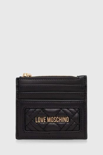 Peněženka Love Moschino černá barva, JC5685PP1LLA0000