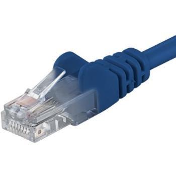 PremiumCord Patch kabel UTP RJ45-RJ45 CAT6 1m modrá