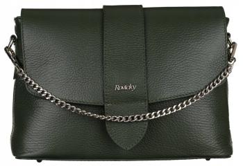 ROVICKY TMAVĚ ZELENÁ CROSSBODY KABELKA S ŘETÍZKEM TWR-157 GREEN Velikost: ONE SIZE