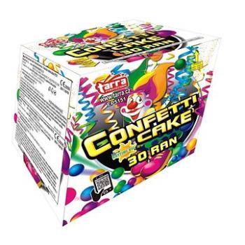 Ohňostroj - Konfetová baterie confetti cake 30 ran  (8595596321650)