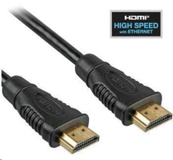 PREMIUMCORD Kabel HDMI 2m High Speed + Ethernet (v1.4), zlacené konektory