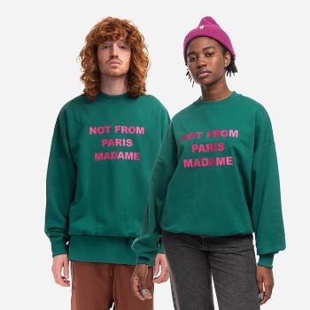 Mikina Drole de Monsieur Le Sweat Slogan SW102 FOREST GREEN