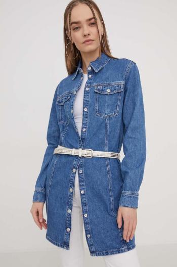 Džínové šaty Tommy Jeans mini, DW0DW17542