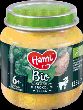 Hami BIO masozeleninový příkrm Brambory s brokolicí a telecím, 6+ 125 g
