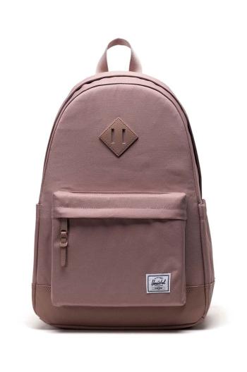 Batoh Herschel Heritage Backpack růžová barva, velký, hladký