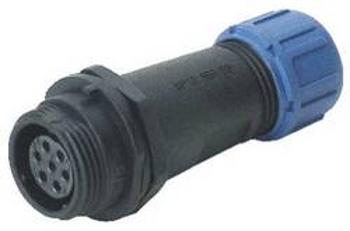 Kulatý konektor série DELKSP1310 Deltron Connectors DELKSP1311/S4I, kulatý konektor DIN, Provedení konektoru: zásuvka, rovná IP68, nylon 6.6 UL 94V-0,