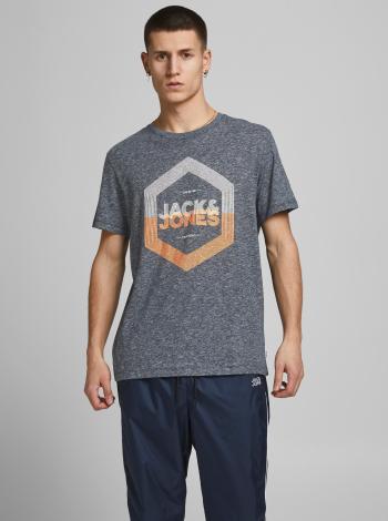 Tmavě modré tričko s potiskem Jack & Jones Delight