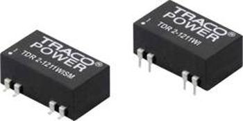 DC/DC měnič napětí, SMD TracoPower TDR 2-4813WISM, 48 V/DC, 15 V/DC, 134 mA, 2 W, Počet výstupů 1 x