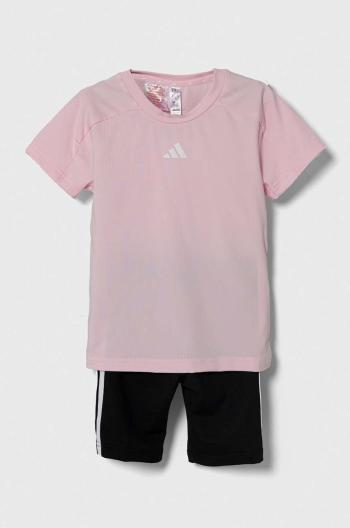 Dětská souprava adidas růžová barva