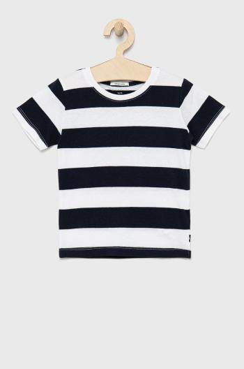 Dětské bavlněné tričko Tom Tailor tmavomodrá barva, vzorovaný