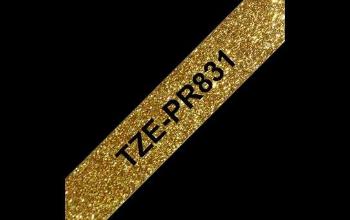 BROTHER TZe-PR831- kazeta TZ šířky 12mm, laminovaná TZe-PR831 PREMIUM GOLD / zlatá páska / černá písmo