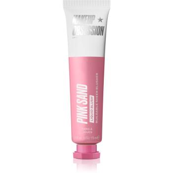Makeup Obsession Liquid Blush tekutá tvářenka odstín Pink Sand 15 ml