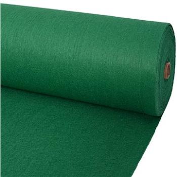 Výstavářský koberec hladký 1,6×12 m zelený (287677)