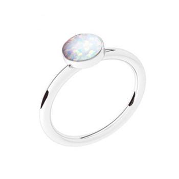 NUBIS® Stříbrný prsten s opálem - velikost 53 - NBP42-OP17-53