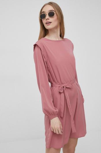 Šaty JDY růžová barva, mini, jednoduchý