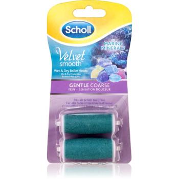 Scholl Velvet Smooth Gentle Coarse náhradní hlavice do elektrického pilníku na chodidla 2 ks